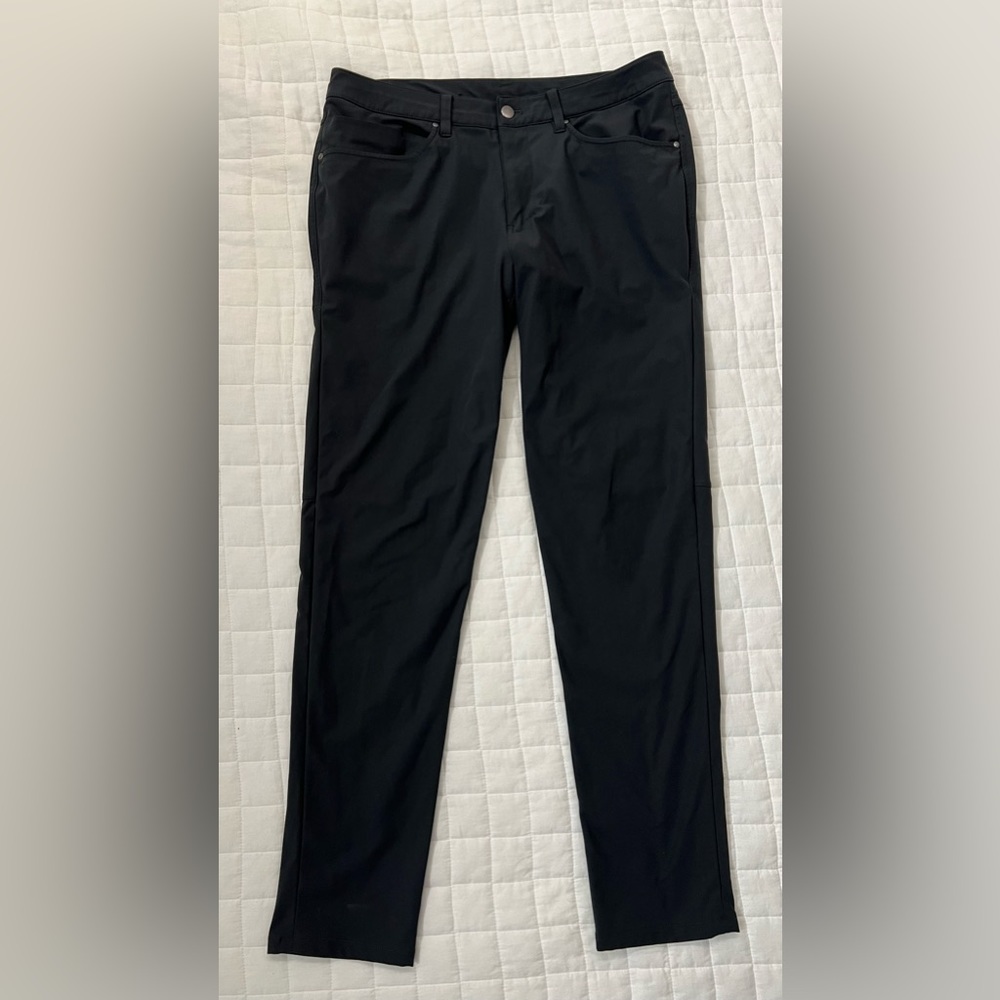 Lululemon Men’s ABC Slim Pants 33x34 Warpstreme Obsidian